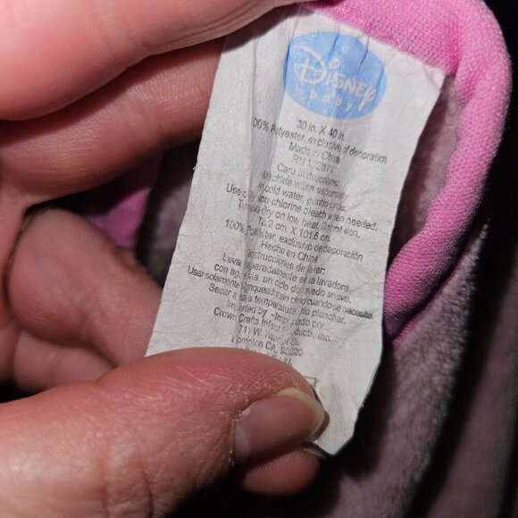 Minnie Mouse Disney Baby Pink Fleece Baby Blanket Lovey SOFT 30" x 40" - Picture 2 of 4